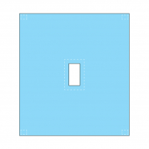 SPINAL DRAPE W/ADH APERTURE 90X100CM (35-145) BX50