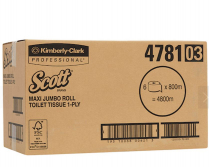 TOILET ROLL SCOTT JUMBO MAX 1PLY (4781)     BOX/6