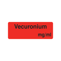 12X32MM VECURONIUM MG/ML LABEL (R10)