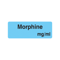 12X32MM MORPHINE MG/ML LABEL (R18)