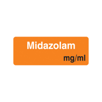 12X32MM MIDAZOLAM MG/ML LABEL (R25)