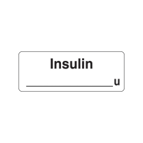 12X32MM INSULIN LABEL (R60)