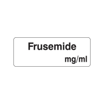 12X32MM FRUSEMIDE MG/ML LABEL (V73)