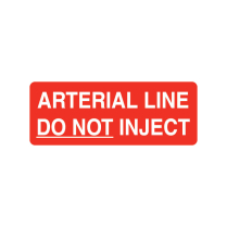 ARTERIAL LINE DO NOT INJECT LABEL (JG0487)     BOX/250