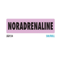 NORADRENALINE JUMBO LABEL (JG0134)         BOX/500