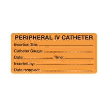 PERIPHERAL IV CATHETER LABEL (JG0110)       BOX/500