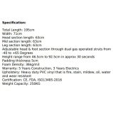 COUCH ELECTRIC 3 SECTION N/BLUE (PACET33NB)