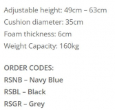 SURGEON THEATRE STOOL GREY  (MA08)     EACH