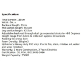 GYNAE ELECTRIC EXAM BED WITH LEG EXT/STIRRUPS (GCNB) EA