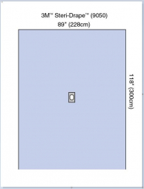 STERI-DRAPE ADHESIVE APERTURE 228X300CM (9050)  EA