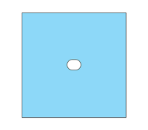 DRAPE IMPERVIOUS 60X60CM APERT 8X6CM (35-130) EA