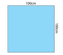 DRAPE FLUID IMPERVIOUS 100X100CM (35-057) EA