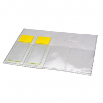 SLIDE WALLET 4 PLACE CLEAR (XPOC023)   PACK/100