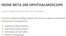 BETA 200 OPHTHALMOSCOPE SET LED 2.5V (C-144.10.118) EA