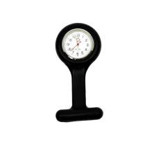 FOB WATCH SILICONE BLACK NURSES STANDARD DIAL