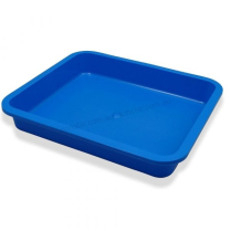 TRAY BEDSIDE REUSEABLE BLUE 27X15X3CM  (WIT2715) EA
