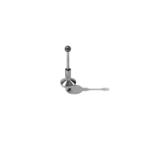E40-436 DIAMOND PTERYGIUM BURR, 3.5MM DIA