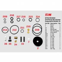 50:1 Grease Pump Seal Kit