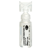 LIGNOCAINE HCL 1% PLAIN  5ML LUMACINA             BOX/50