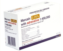 MARCAIN 0.25% ADRENALINE 20ML SDV (125878) BOX/5