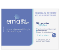 EMLA CREAM 5% 5GM TUBE (12046)      BOX/5