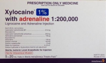 XYLOCAINE 1% ADRENALINE 20ML SDV ATP (12015)  BOX/5