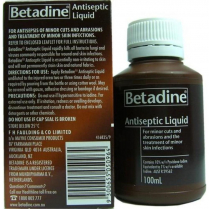BETADINE ANTISEPTIC SOLUTION 100ML