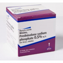 MINIMS PREDNISOLONE SOD/PHOS. 0.5% BOX/20