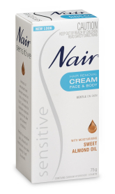 NAIR SENSITIVE HAIR REMOVER CREAM 75GM     EA