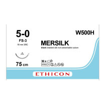 SUTURE SILK ETHICON 5/0 16MM (W500H) BOX/36