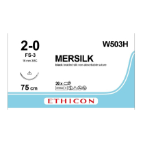 SUTURE SILK ETHICON 2/0 16MM (W503H) BOX/36