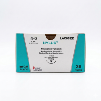 SUTURE NYLON NYLUS 4/0 18MM (LAC0182D) BX/36