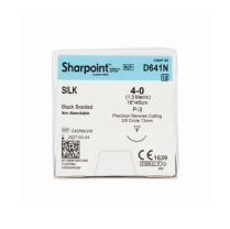 SUTURE SILK S/POINT 4/0 13MM (D641N) BOX/12