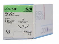 SUTURE NYLON NYLUS 2/0 26MM (L927B)    BOX/12
