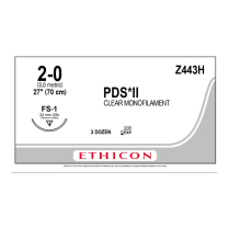 SUTURE PDS PLUS 2/0 24MM (PDP443H)             BOX/36
