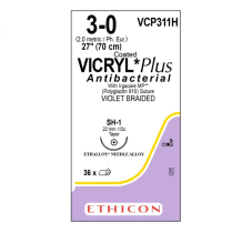 SUTURE VICRYL PLUS 3/0  SH-1 22MM (VCP311H )     BOX/36