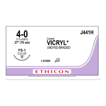SUTURE VICRYL PLUS 4/0 FS-1 70CM (VCP441H)    BOX/36