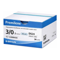 SUTURE PREMILENE BLUE 3/0 24MM 45CM (C2090435) BOX/36