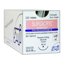 SUTURE MONOFAST 3/0 19MM (SM16201519) BX/12