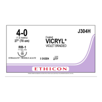 SUTURE VICRYL PLUS 4/0 70CM (VCP304H)         BOX/36