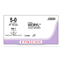 SUTURE VICRYL PLUS 5/0 17MM (VCP303H)     BOX/36