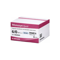 SUTURE MONOSYN QUICK 6/0 UNDYED 45CM (C0025023) BX/36