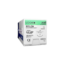 SUTURE NYLON LOOK 5/0 19MM (X918B)           BOX/12