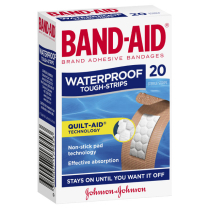 BANDAID TOUGH STRIP WATERPROOF BOX/20