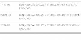 LEUKOPLAST COMPRESS GAUZE 10X10CM  (71237-04) BOX/50