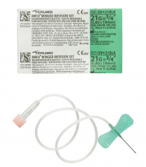 WINGED INFUSION SET 21GX3/4 BLK (SV*21BLK) BX/50