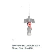 VENFLON 2 IV CATHETER 20G  (391892)               BOX/50