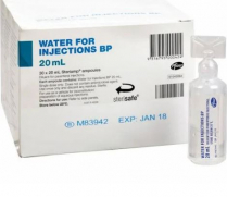 WATER FOR INJECTION 20ML AMPS KABI (B316023) BOX/20