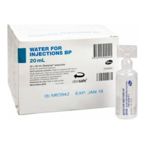 WATER FOR INJECTION 20ML AMPS KABI (B316023) BOX/20