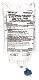SODIUM CHLORIDE .18% GLUCOSE 4% 500ML (1253) EACH
